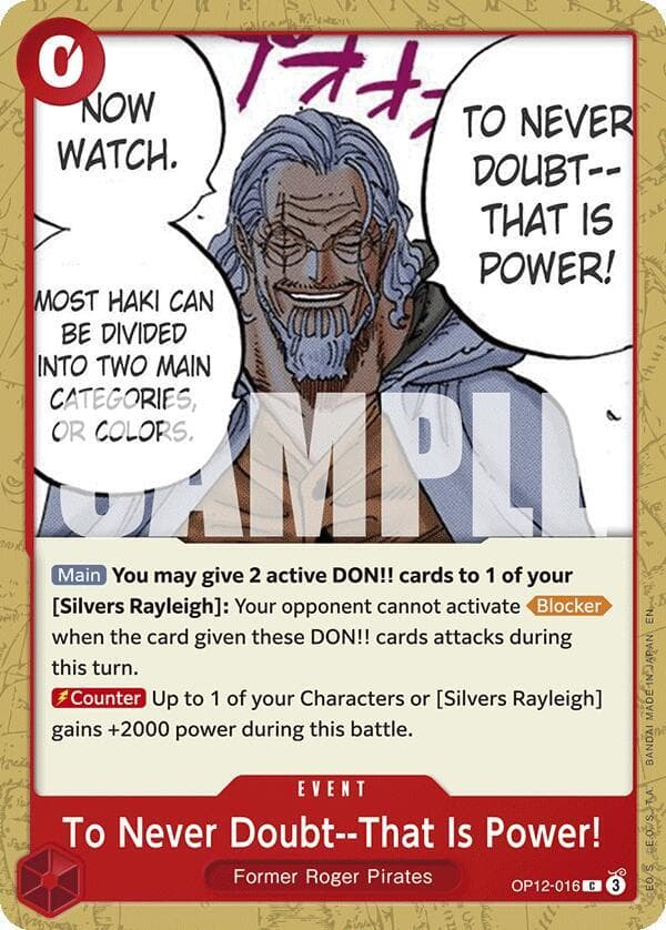 To Never Doubt--That Is Power!