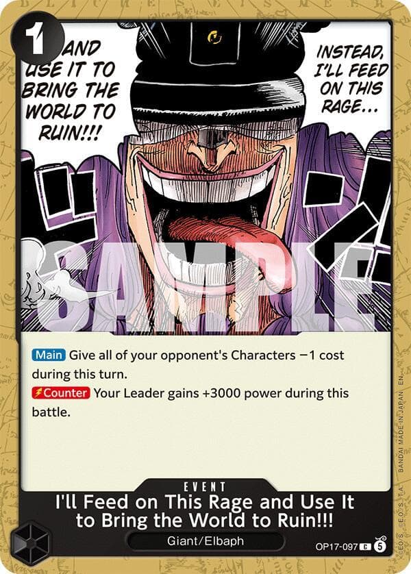 I'll Feed on This Rage and Use It to Bring the World to Ruin!!!