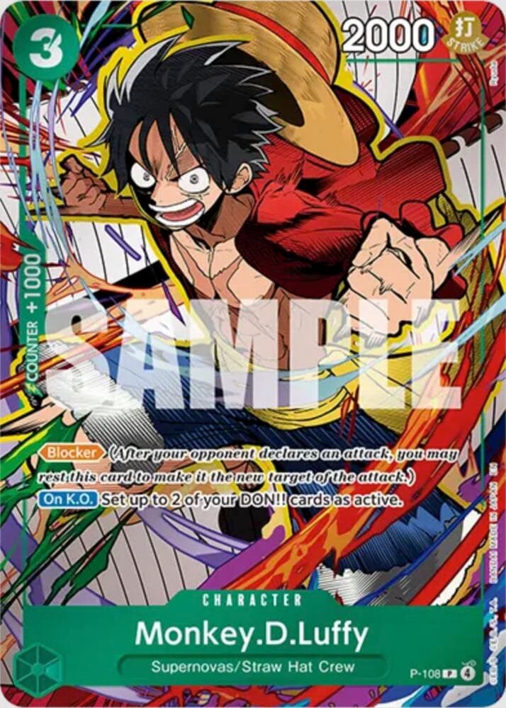 Monkey.D.Luffy (P-108) (Mini Case Set Vol. 3 Ryuda Artwork)