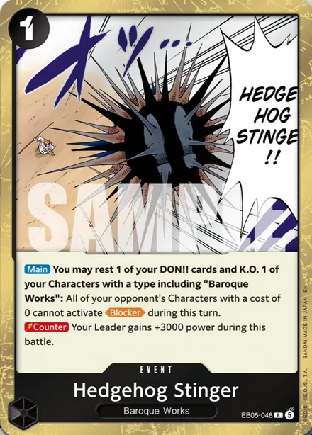 Hedgehog Stinger EB05-048